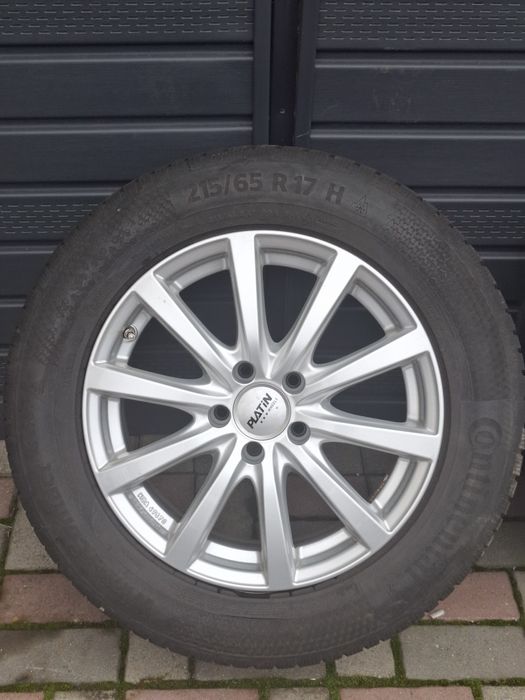 Set 4 jante 5x112 cu anvelope de iarna 215 65 17 Continental  dot 2022