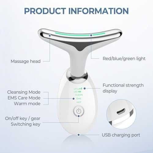 Нов Портативен масажор за лице шия двойна брадичка здраве красота жени