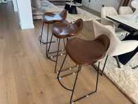 Scaun bar piele maro