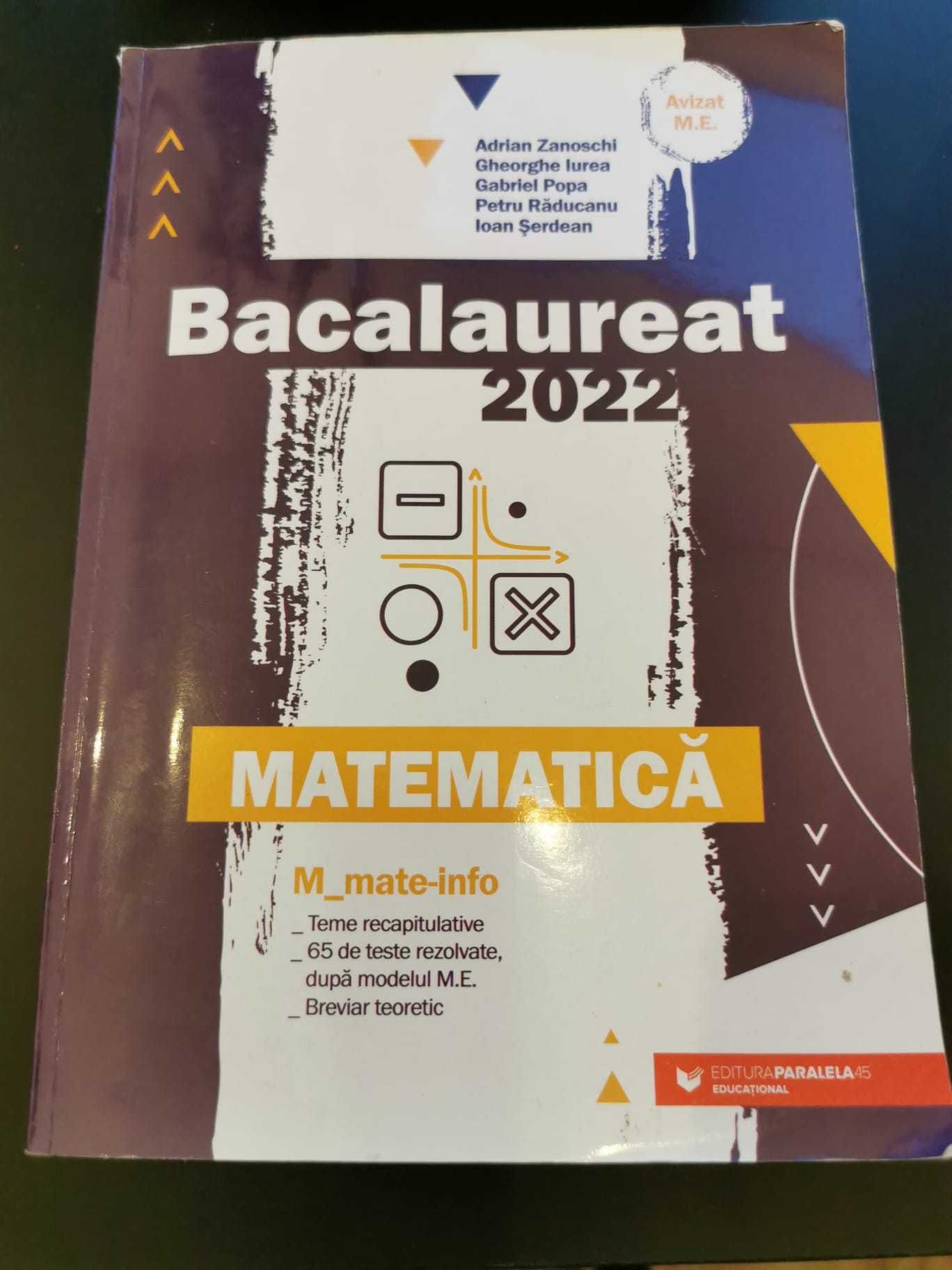 Manuale/Culegere/Bacalaureat - Mate, Romana, Chimie