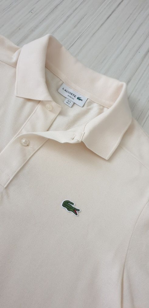 Lacoste Slim Fit Pique Cotton / 5 - L НОВО! ОРИГИНАЛ! Мъжка Тениска!