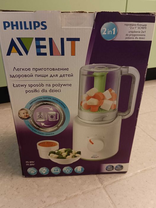 Уред за готвене на пара Philips Avent 2в1