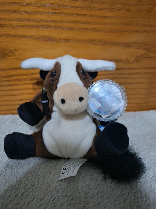 Колекционерска плюшена играчка Coca-Cola  "Vaca the Long Horn Cow"