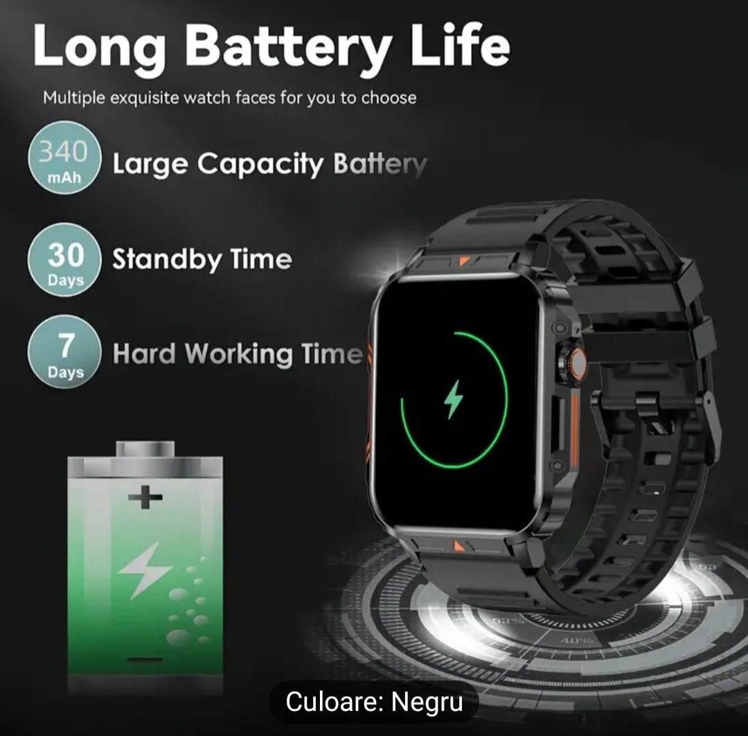 Smartwatch 2024 ceas inteligent barbatesc ios android