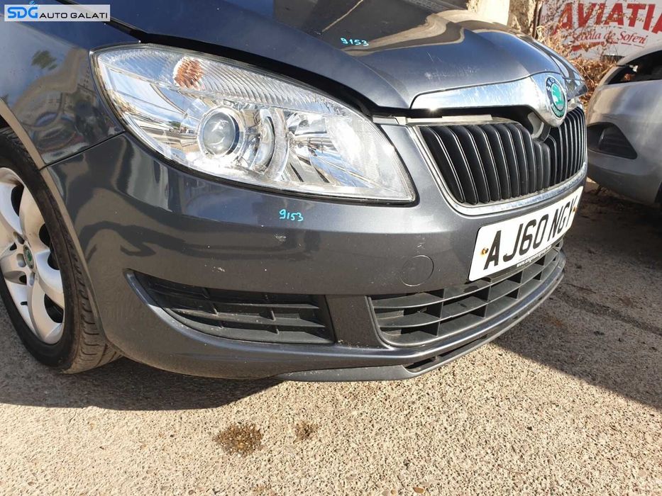 Bara Spoiler Fata Skoda Fabia 2 Facelift 2010 - 2014 Culoare 9153 [C2052]