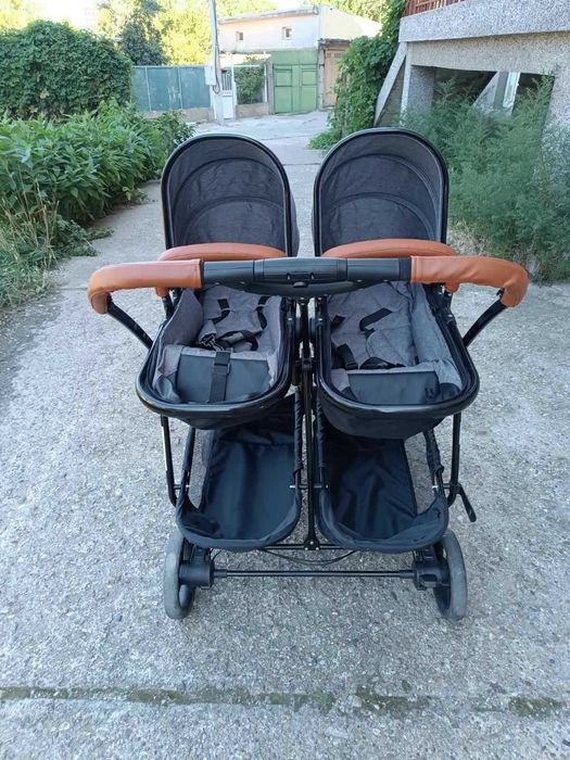 Комбинирана количка за близнаци 2 в 1 Baby Giggle - Duet Practik