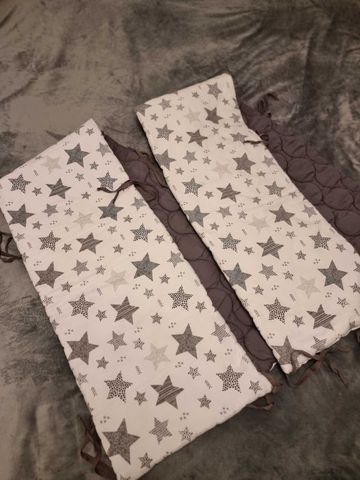 Set 2 aparatori matlasate patut 120x60 cm, inaltime 35