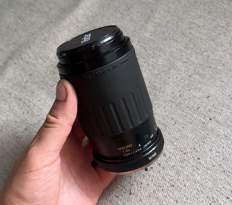 Obiectiv Vivitar 70-210mm f/4.5-5.6 MC Macro Zoom, montură Pentax K