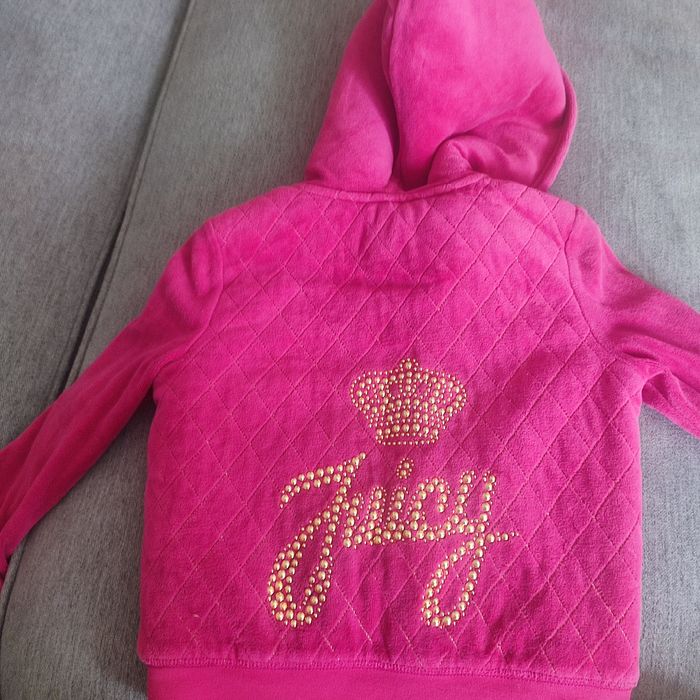 Детски суичър с пухкава подплата Juicy couture, размер 4-5 + подарък