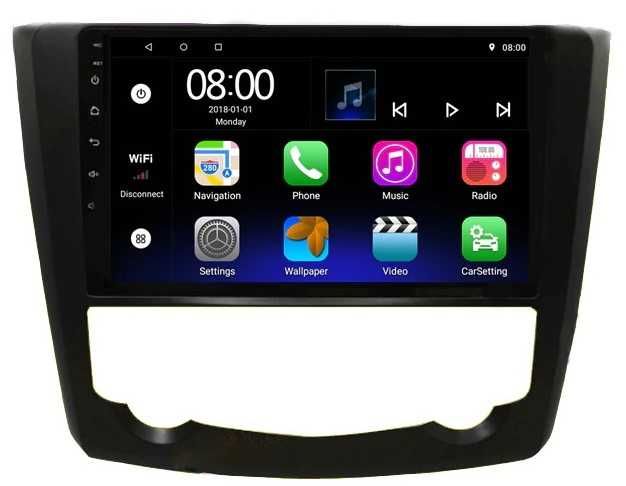 Navigatie Auto Renault Kadjar Clio 3- 9inch Gps  Bluetooth Wifi Waze