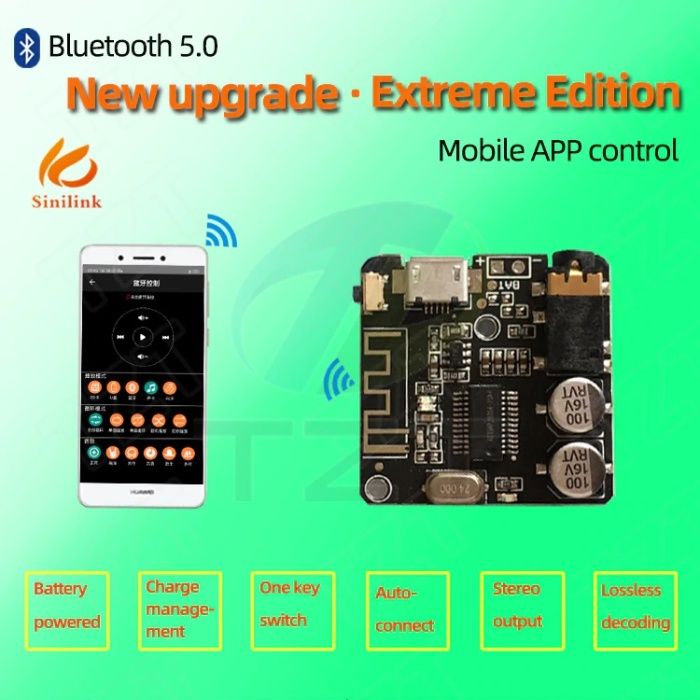 Modul RECEIVER AUDIO adaptor Bluetooth 5.0 PLACA SUNET externa USB