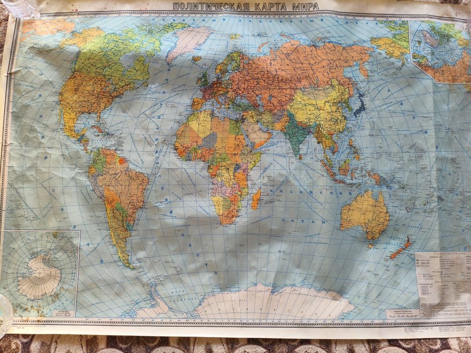 Политическая карта мира СССР