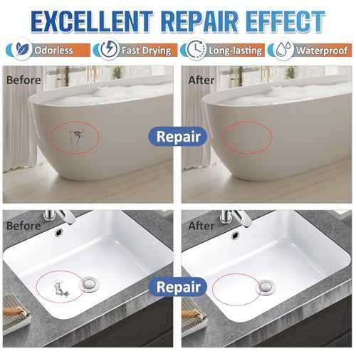 Нов Ремонтен комплект за баня — поправка на пукнатини и отчупвания