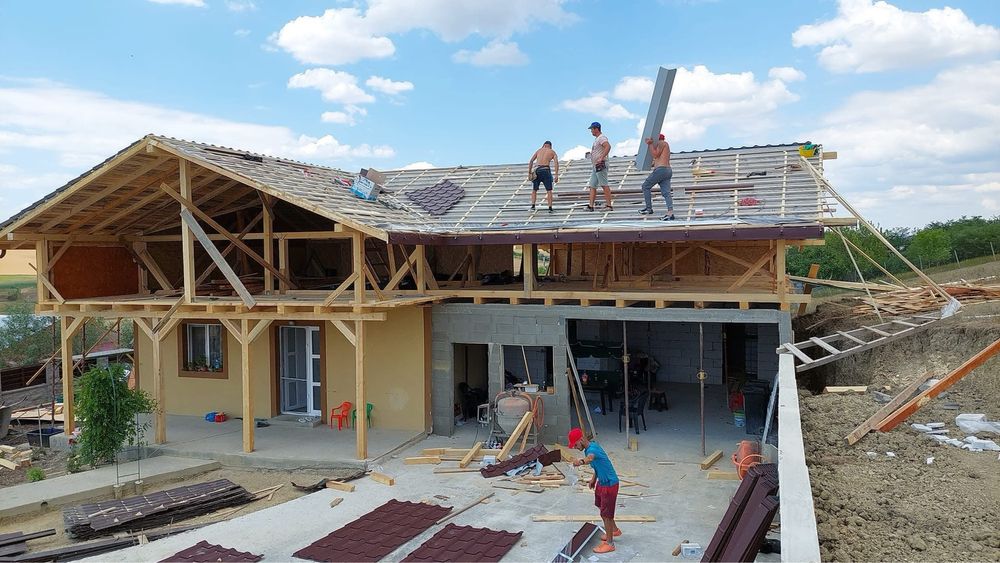 Construim acoperise mansarde monatj tigla metalica