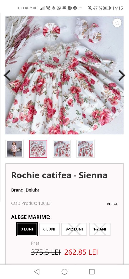 Rochie Deluka kids din catifea