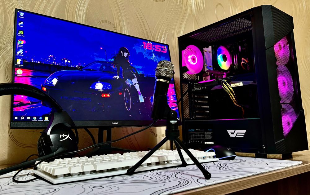 Игровой Компьютер RTX3060 c Монитором 100 герц ВЕСЬ КОМПЛЕКТ