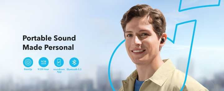 ДОСТАВКА! Беспроводные наушники Anker Soundcore A20i - черный