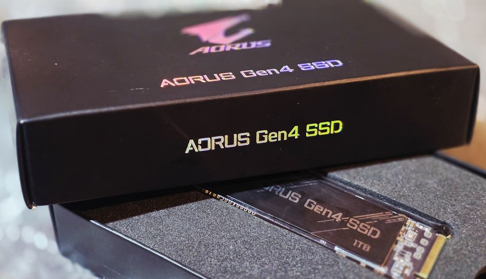 1TB Gigabyte AORUS Gen4 NVMe M.2. SSD
