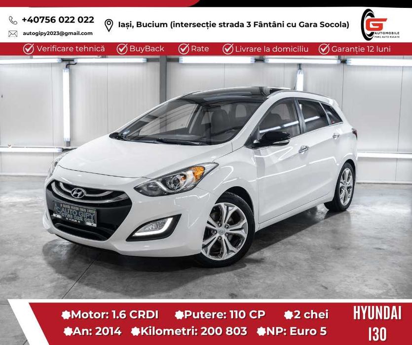 Hyundai I30 Fab2014 Diesel Euro5 Climatronic Navi Xenon Cameră Piele