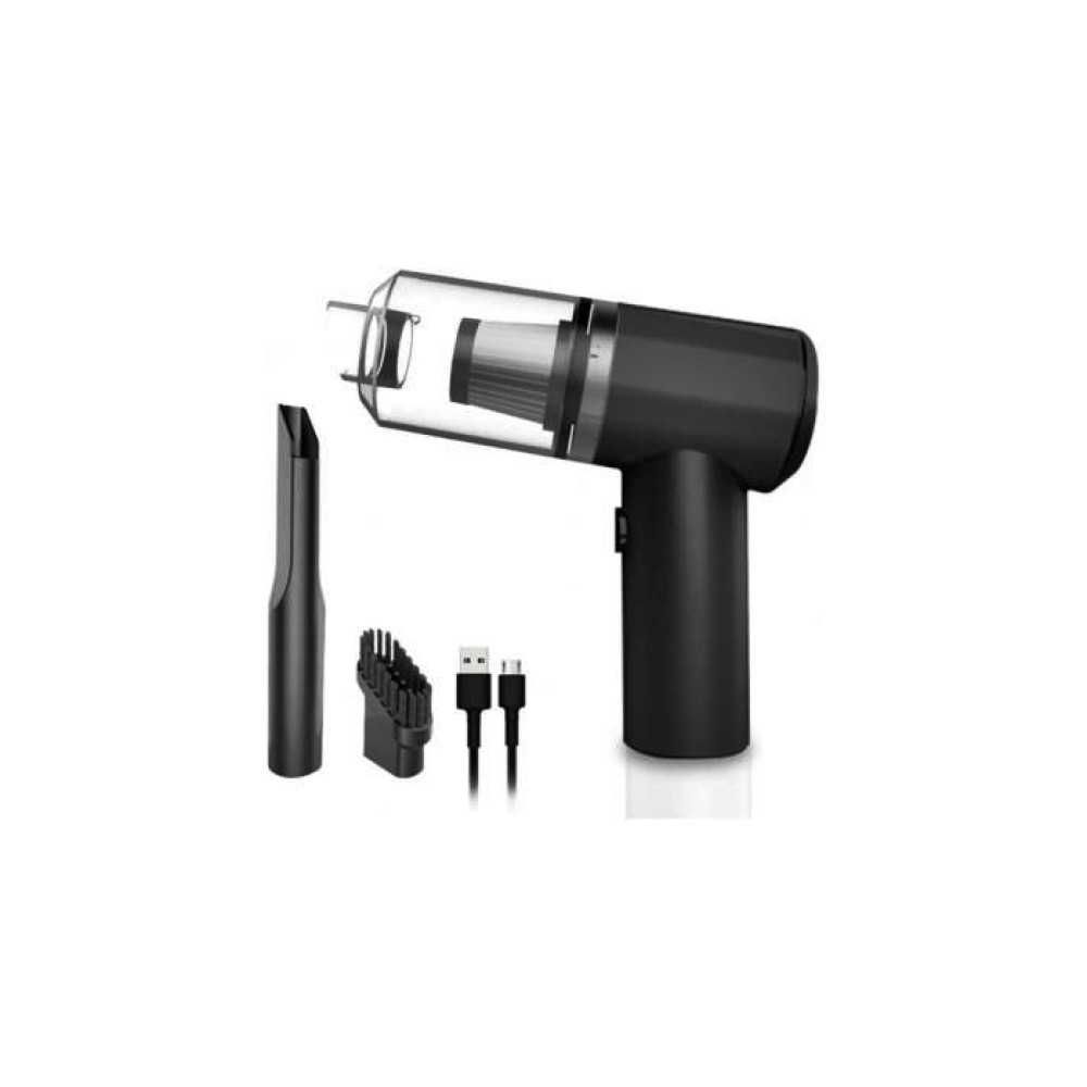 Mini aspirator auto portabil – fara fir, compact, cu incarcare USB
