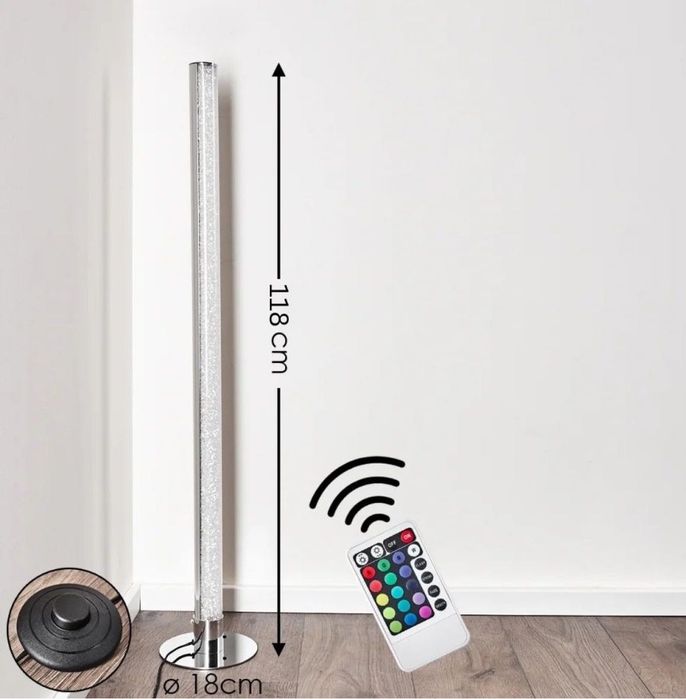 Lampadar LED cu telecomanda