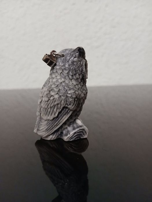 Брелок Сова из камня.
