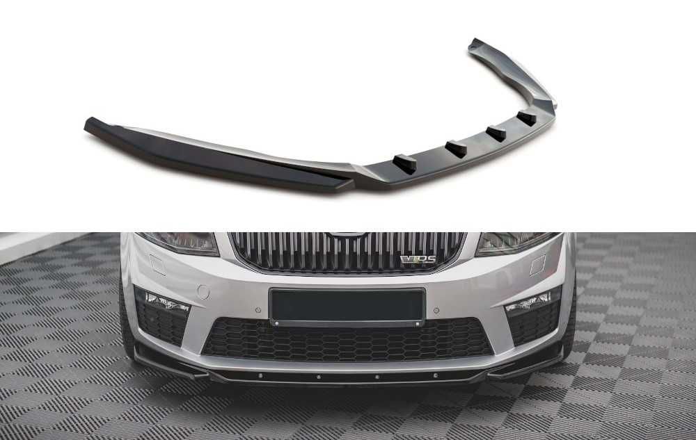 Преден лип спойлер за шкода октавия рс / skoda oktavia rs lip spoiler