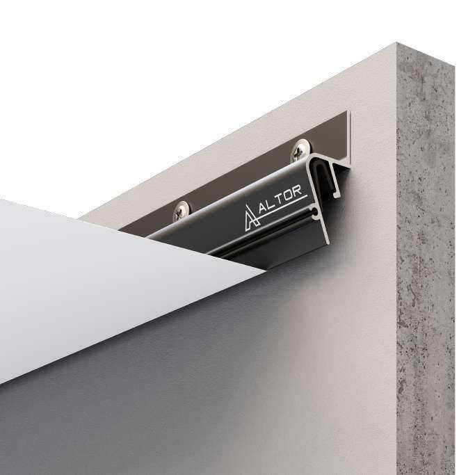 Теневые алюминиевые профили для натяжных потолков