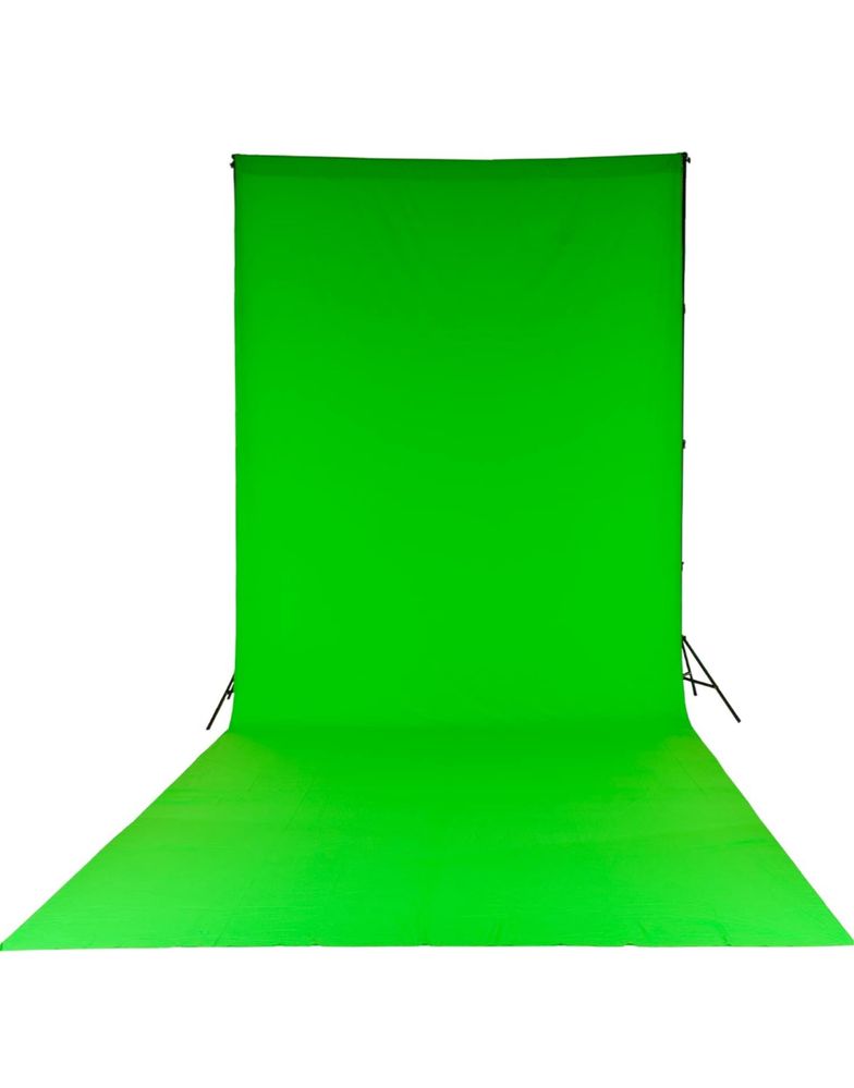 Зелен екран. 3х6. Зелен фон. Chroma. видео. фото. камера