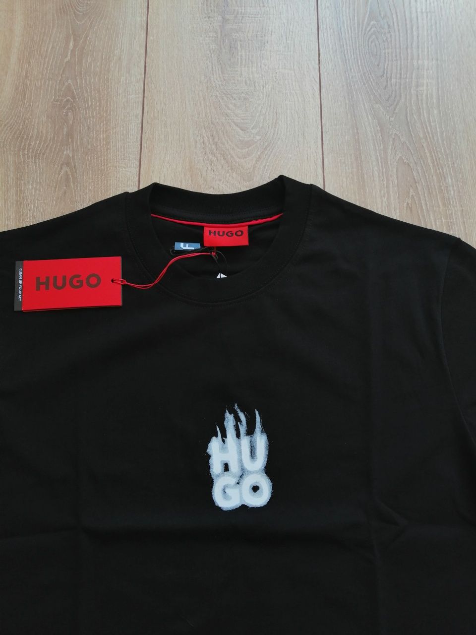 HUGO BOSS мъжка тениска в черен цвят  XL