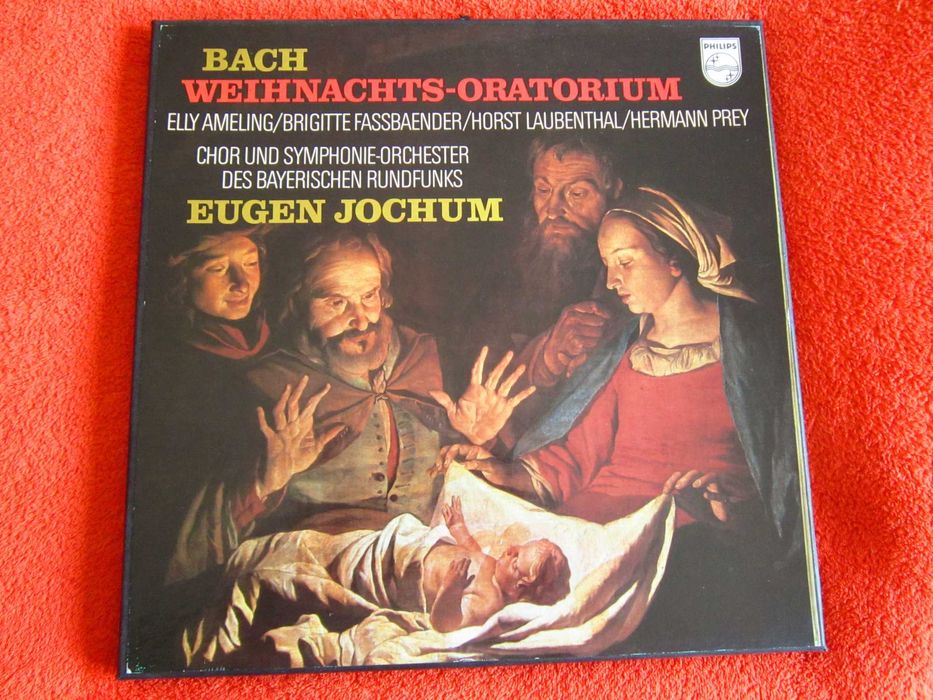 cadou rar Eugen Jochum Bach Christmas Oratorio 3LP Olanda 1973