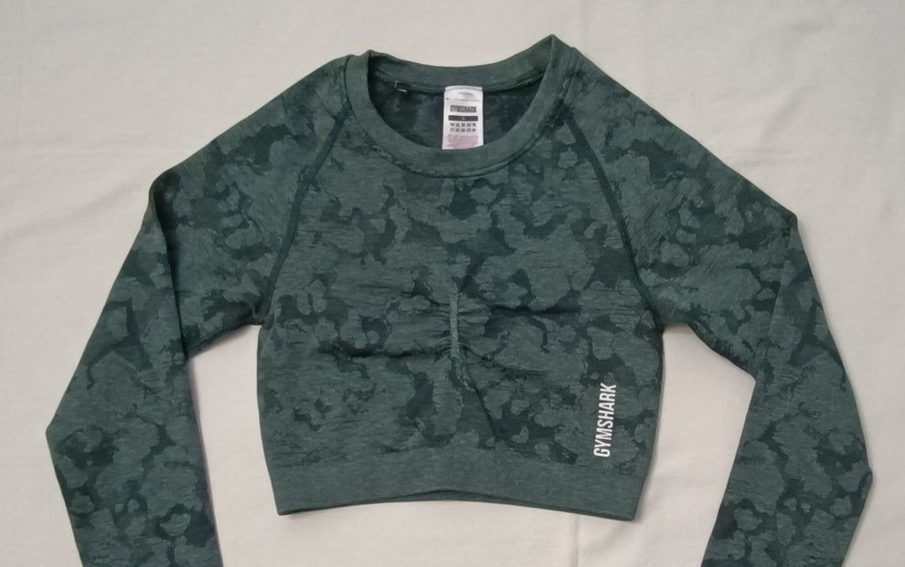 Gymshark Cropped Long Sleeve Top оригинална блуза S спорт фитнес