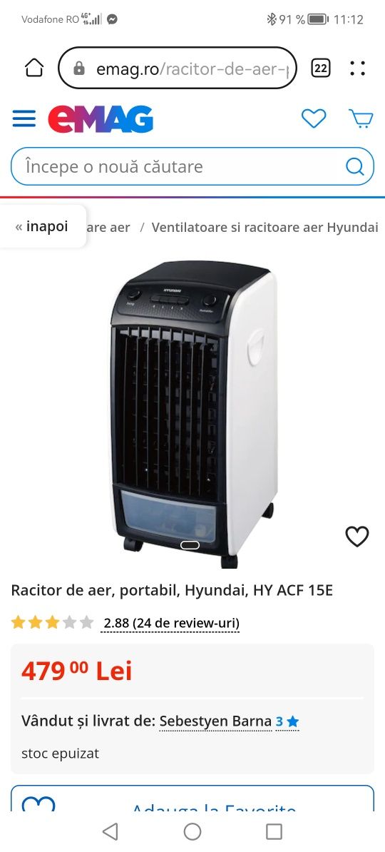 Răcitor aer air cooler hyundai