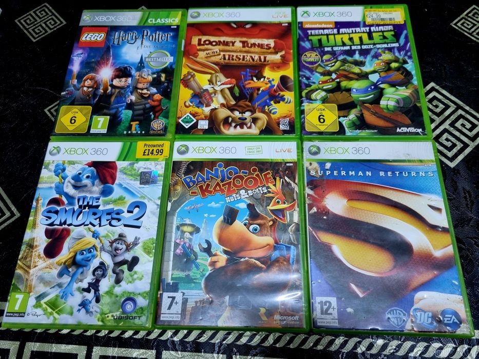 Lego/ Sonic/ Star Wars/Smirfs/Turtles n/Superman Kinect copii Xbox 360
