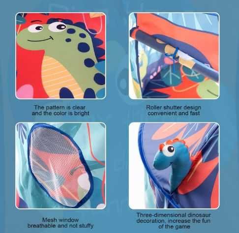 Детска палатка Mresove 3D Dinosaur, детска тента за игра Динозавър