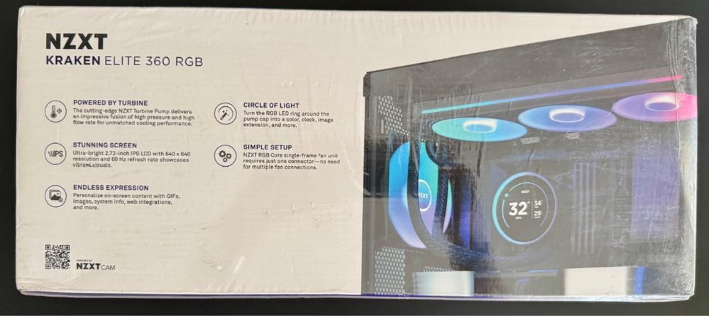 Cooler CPU NZXT Kraken Elite 360 RGB AMD/Intel,Controler ARGB Nou