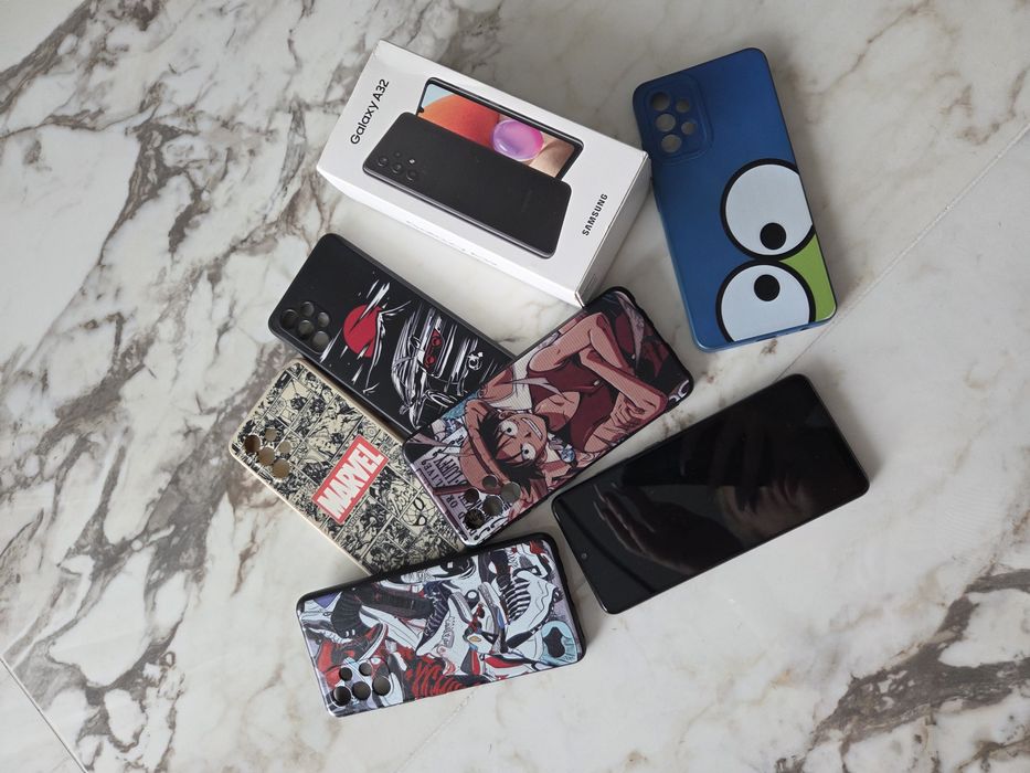 Samsung A32, черен, 128 gb
