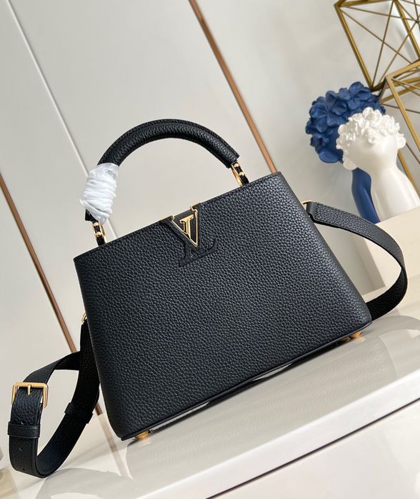 Geanta Louis Vuitton Capucines 27cm negru, Premium