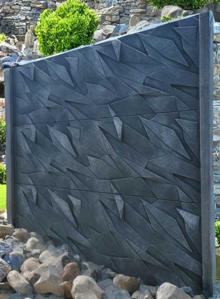 Modele garduri zidite din boltari, placi gard beton prefabricat,