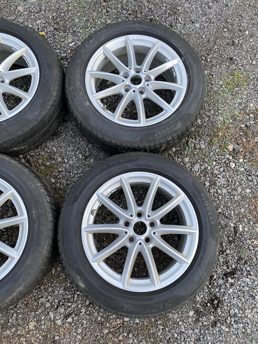 Jante aliaj 5x120 bmw x1 x3 cu anvelope de iarna 225 55 17