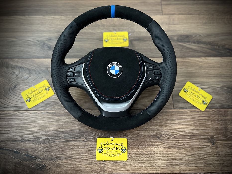 Volan piele naturala Nappa Bmw Seria 3 F30 F80 2011-2018