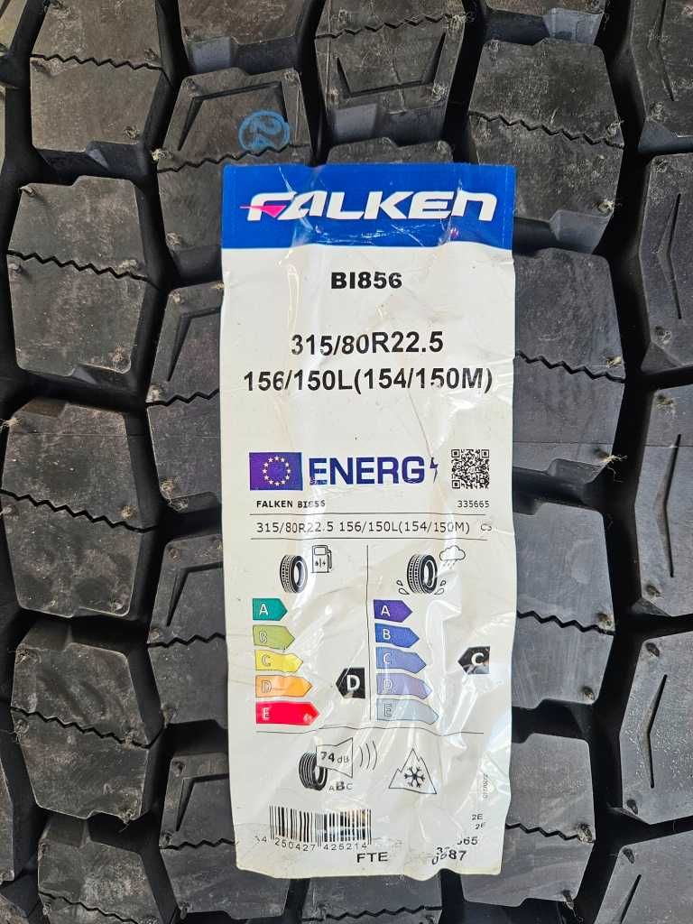 2 Нови тежкотоварни гуми 315/80 R22.5 Falken BI856 156/150L M+S Japan