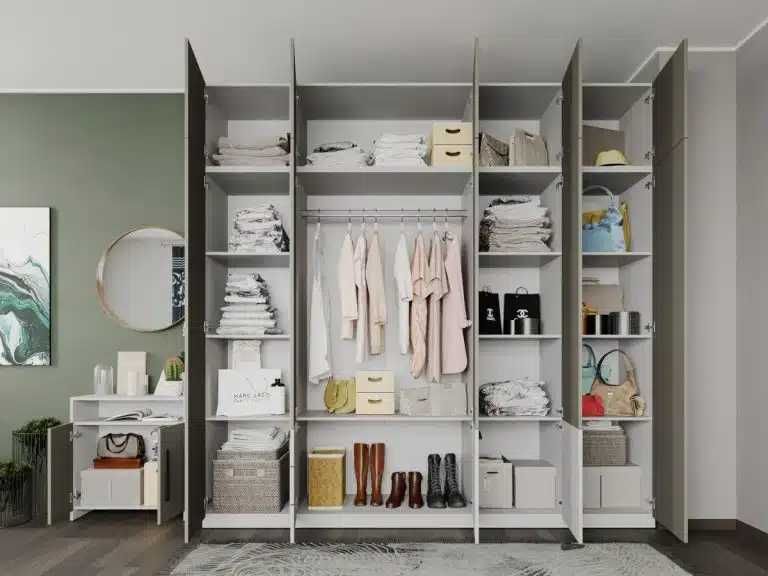 Dulap Inalt Casmir / Alb 2.5m Soares