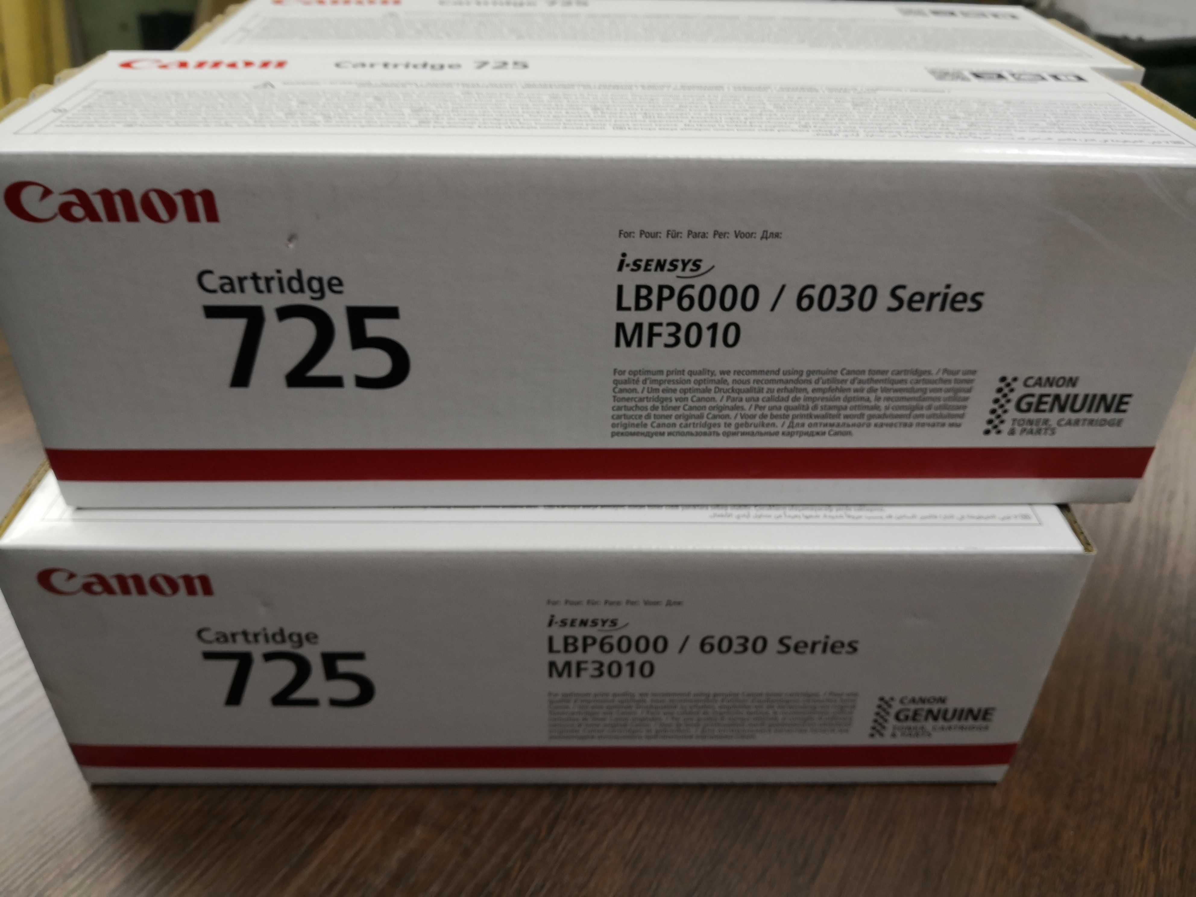 Продам новые оригинальные картриджи Canon 725 - Black