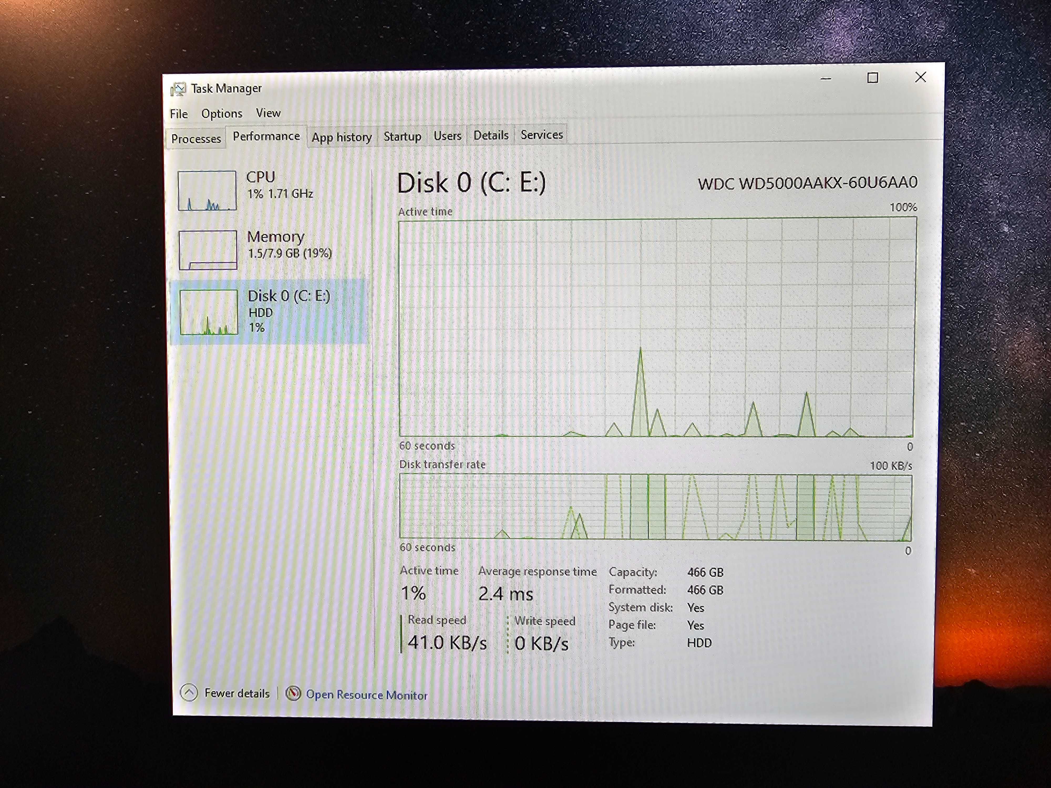Компютър HP 800 Elitedesk G3 i5/128GB ssd/8 ram