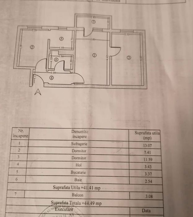 Apartament cu 3 camere de vanzare Inel 2