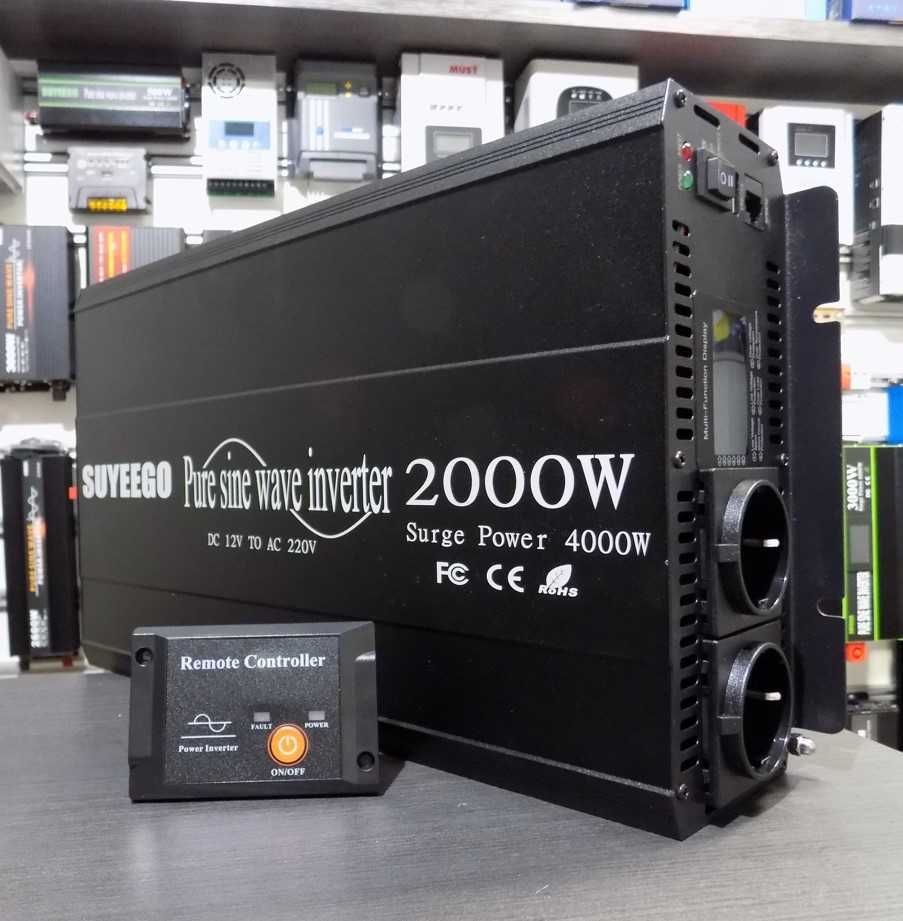 Инвертори Suyeego 2000W чиста синусоида с дистанционно управление