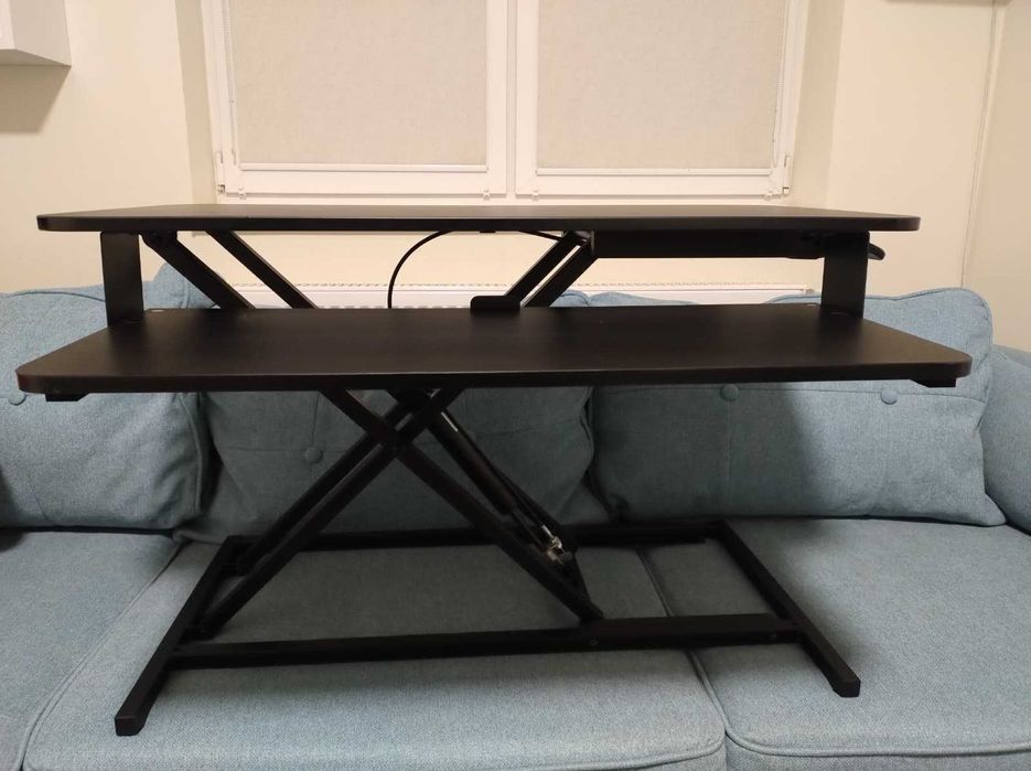 Stand desktop reglabil A+ SDL30, 800x400mm, negru