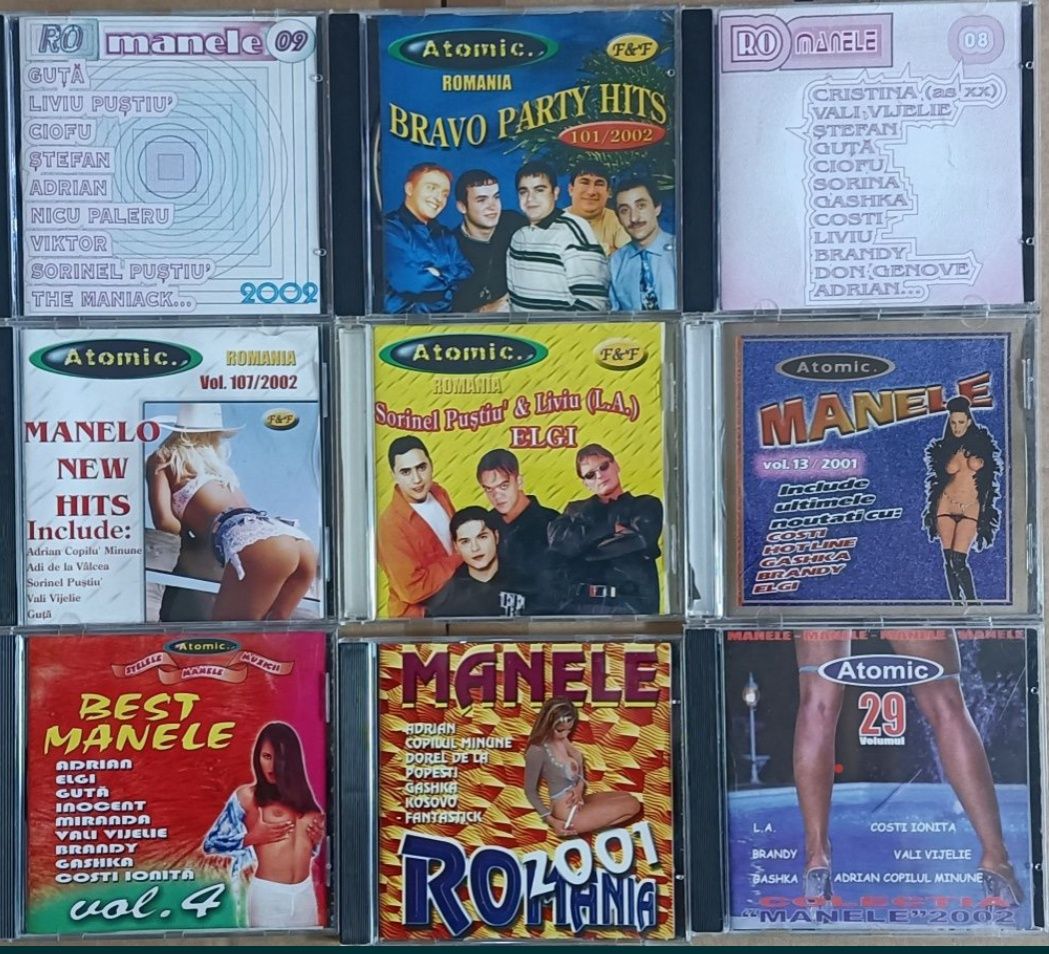 CD-uri cu muzică de petrecere și manele vechi 2001-2002