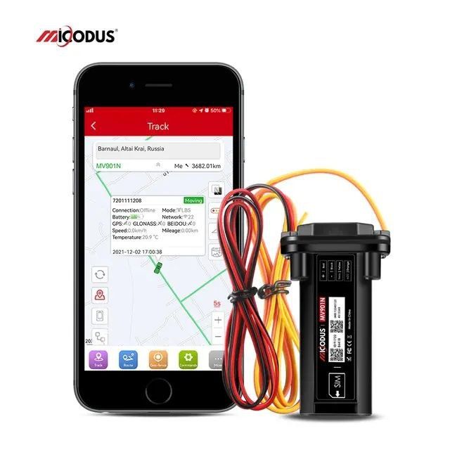 GPS tracker Micodus Ustanovka ichida